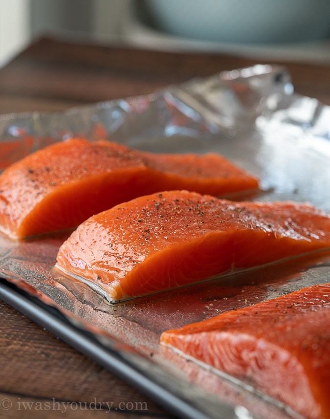 How To Bake Salmon with skin