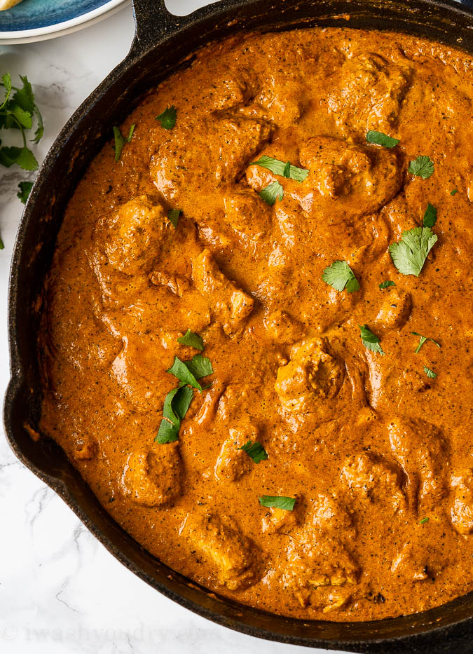 Authentic Indian Butter Chicken Recipe in pan