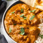 This authentic recipe for butter chicken is a quick and easy weeknight dinner. Best served over rice with naan bread on the side.