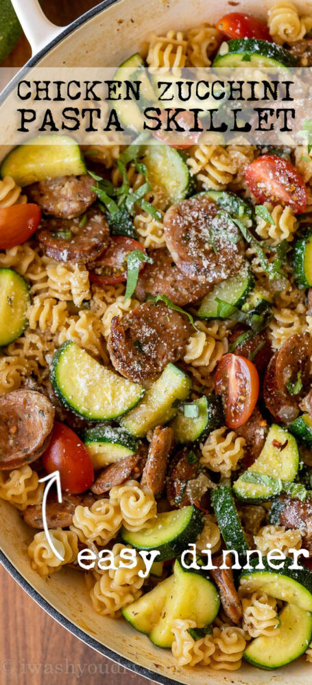 Chicken Zucchini Pasta Skillet