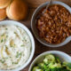 Dinner ingredients on a table