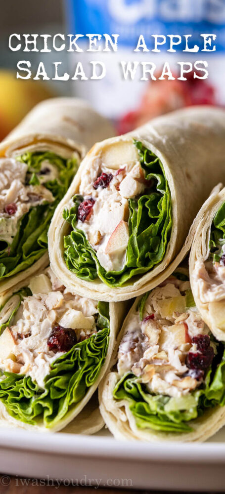 Easy Chicken Apple Salad Wraps