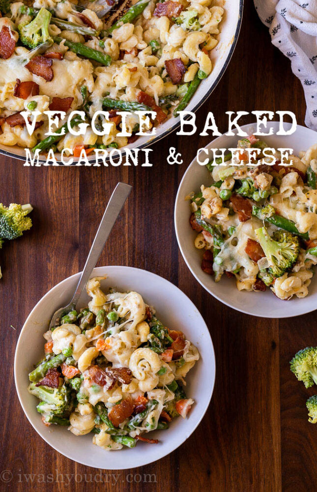 Vegetable Macaroni and Cheese Bake