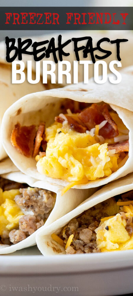 Freezer Friendly Breakfast Burritos