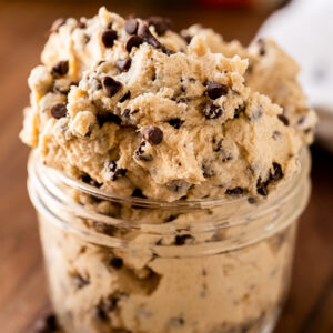 large cup of cookie dough