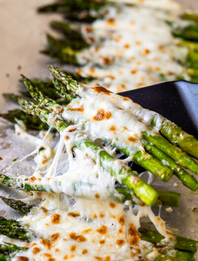 asparagus roasted with cheese