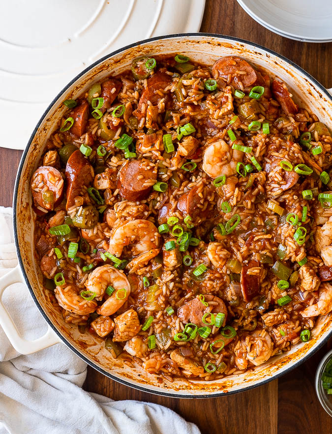 jambalaya with shrimp and sausage 