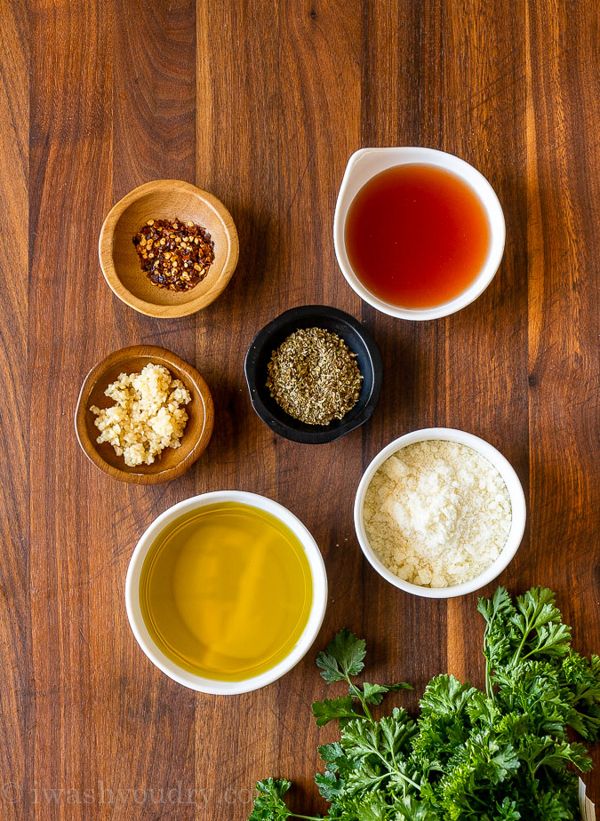 salad dressing ingredients on table