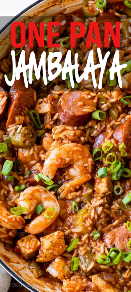 one skillet jambalaya with shrimp