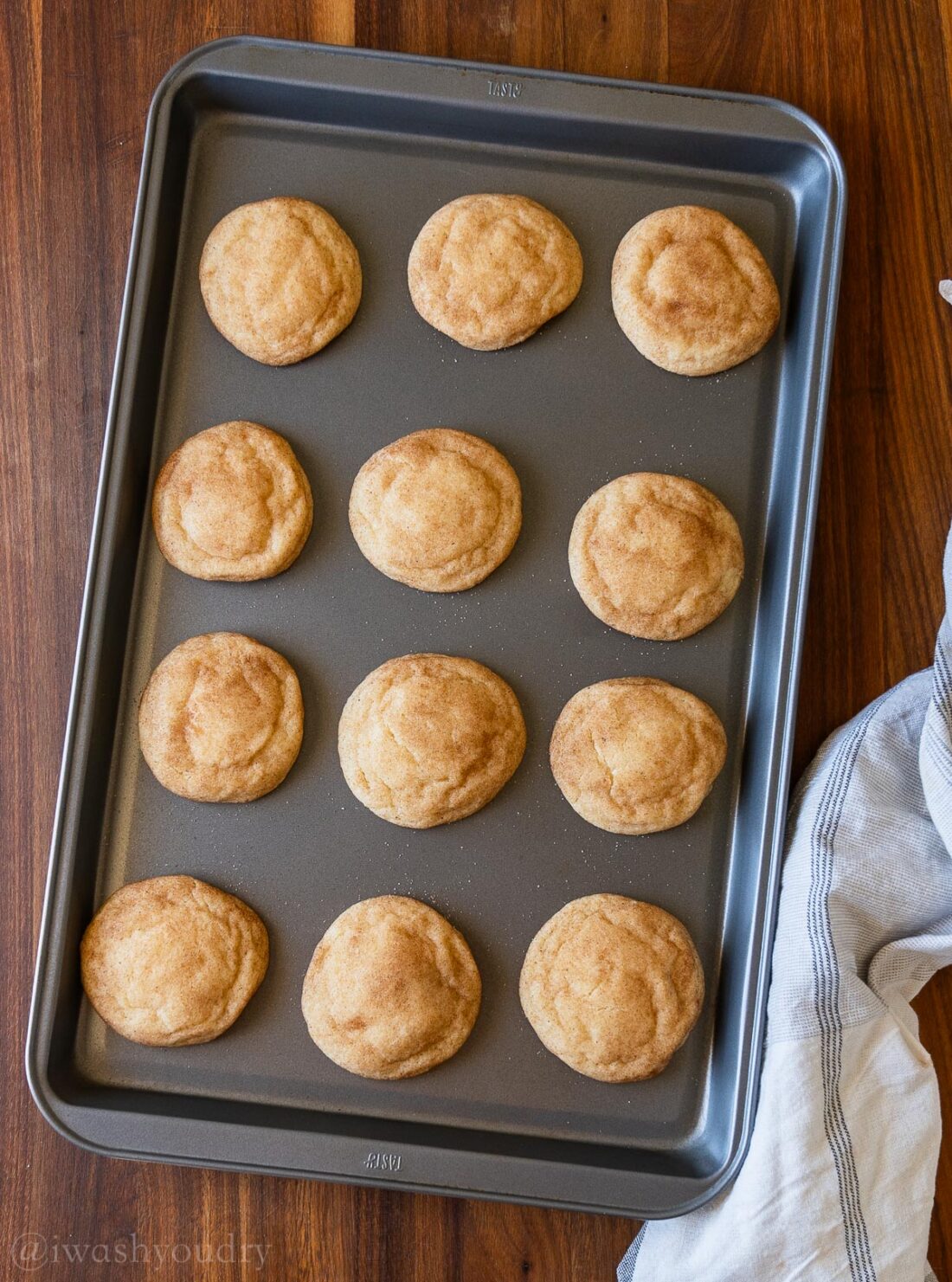 baked cookies on baking sheet.