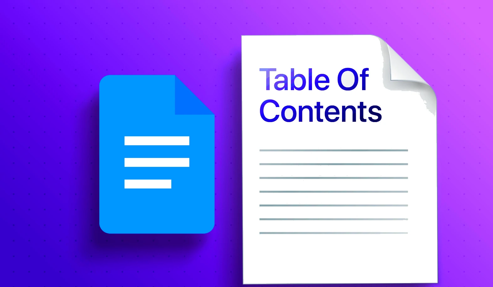 how to make a table of contents in google docs 